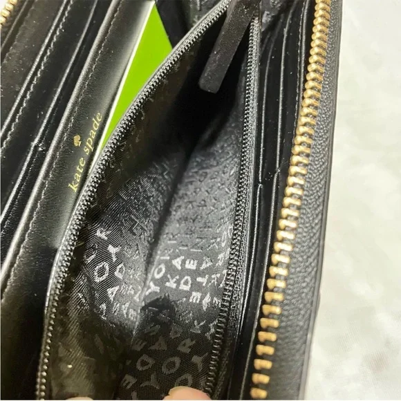 Kate Spade wallet story book sequin meow leopard nwot incl dust bag - Picture 5 of 7